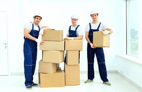 Removal team preparing a flat move in Dulwich