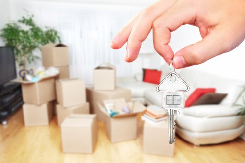 Professional movers handling furniture during a Dulwich relocation