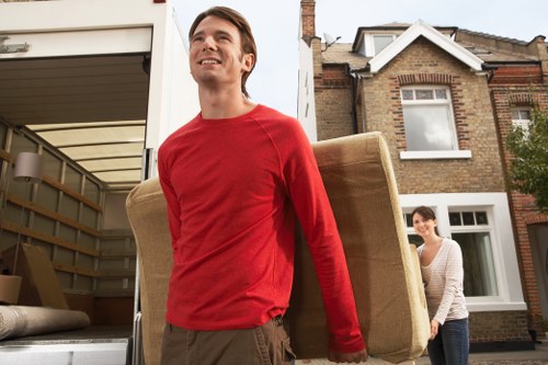 Furniture and boxes stored safely with mobile self storage in Dulwich