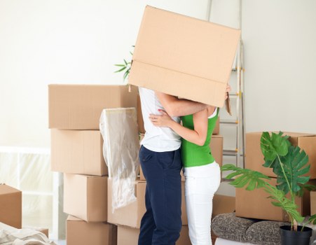Professional man and van helping with a Dulwich move